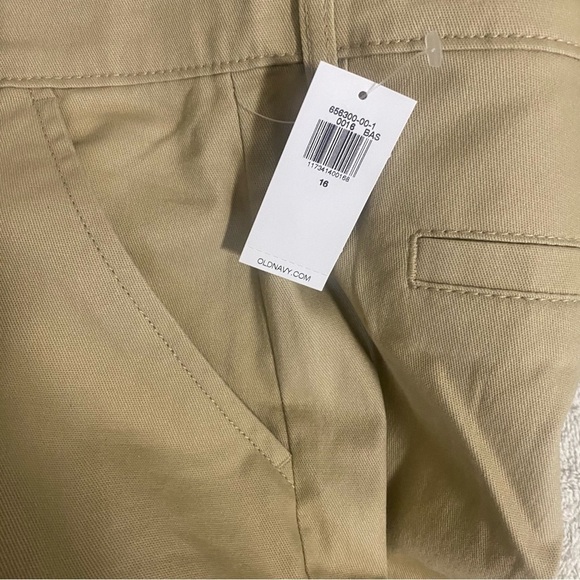 Old Navy Boot-Cut Stretch Khaki’s Size 16 Adjustable Waist NWT School, Everyday - Picture 7 of 9